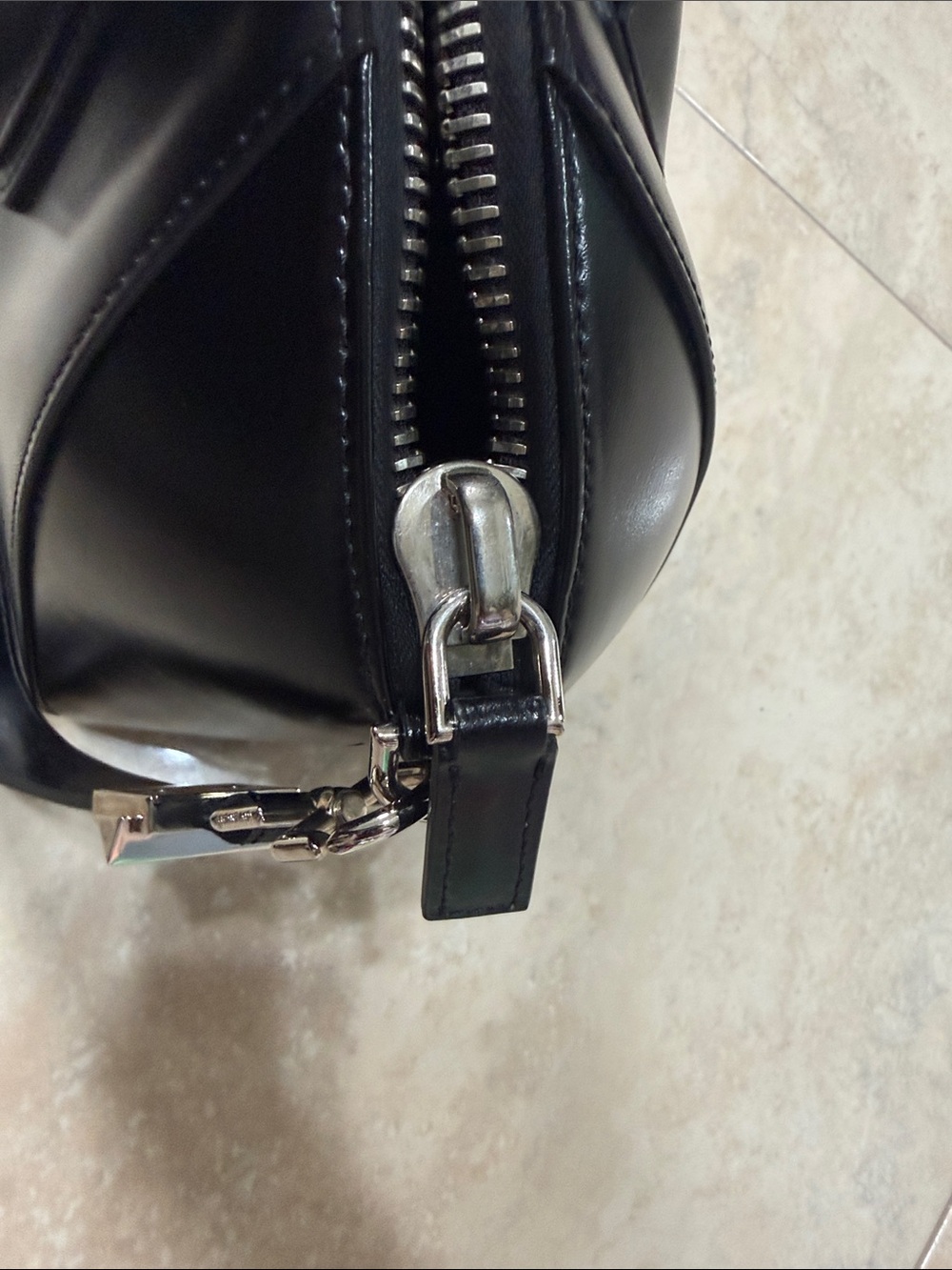 Givenchy Black Leather Satchel with Detachable Strap - Picture 5 of 11